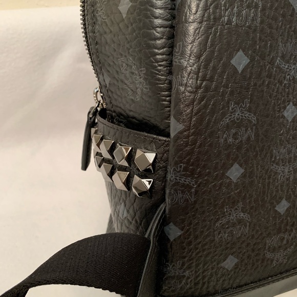 MCM Small Stark Side Stud Backpack Preloved - Picture 6 of 8